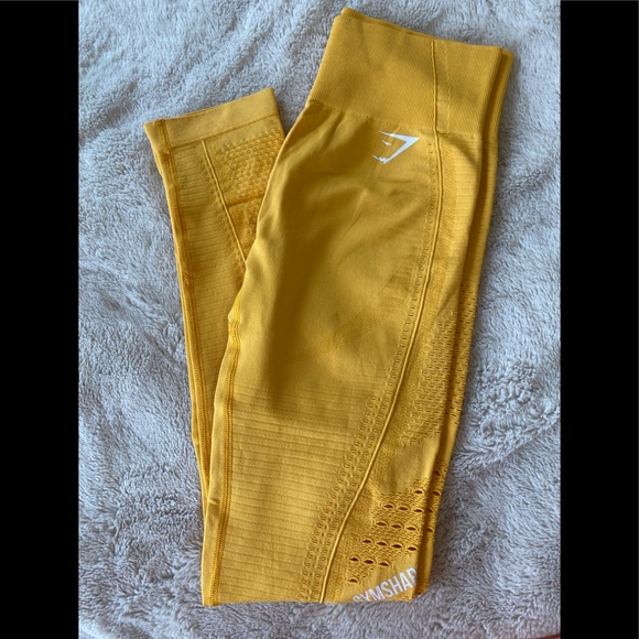 Yellow Gymshark leggings - Picture 2 of 2